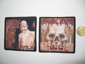 Cannibal Corpse ofsetová nášivka po krajoch obšívaná  cca. 9x9cm  cena za 1ks! skladom uz len nášivka vpravo.